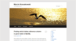 Desktop Screenshot of marcinkossakowski.com